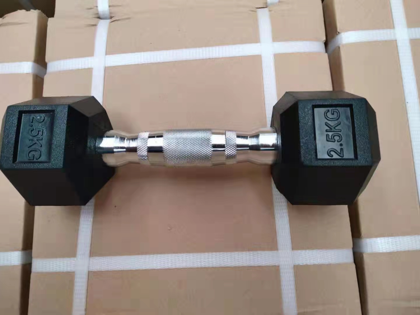 Hex Rubber dumbbell