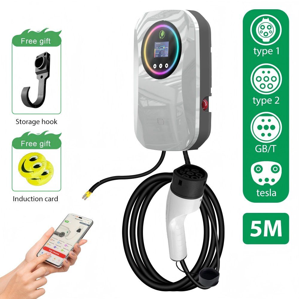 22kw 40A Type2 AC EV Charger Wallbox Three Phase Fast Charging Station for European Market