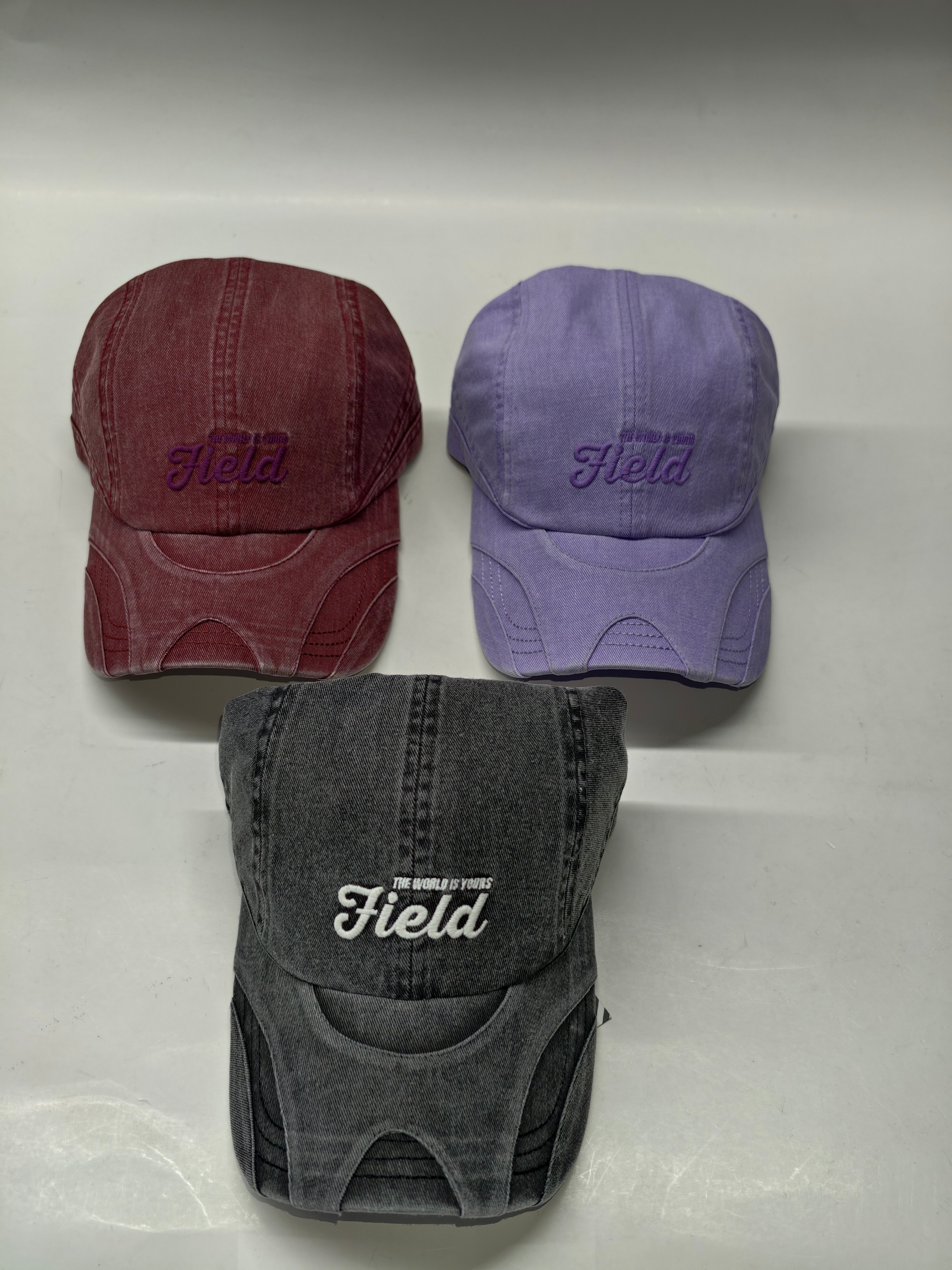 Patchwork embroidered baseball cap