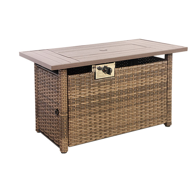 44in Gas Fire Pit Table