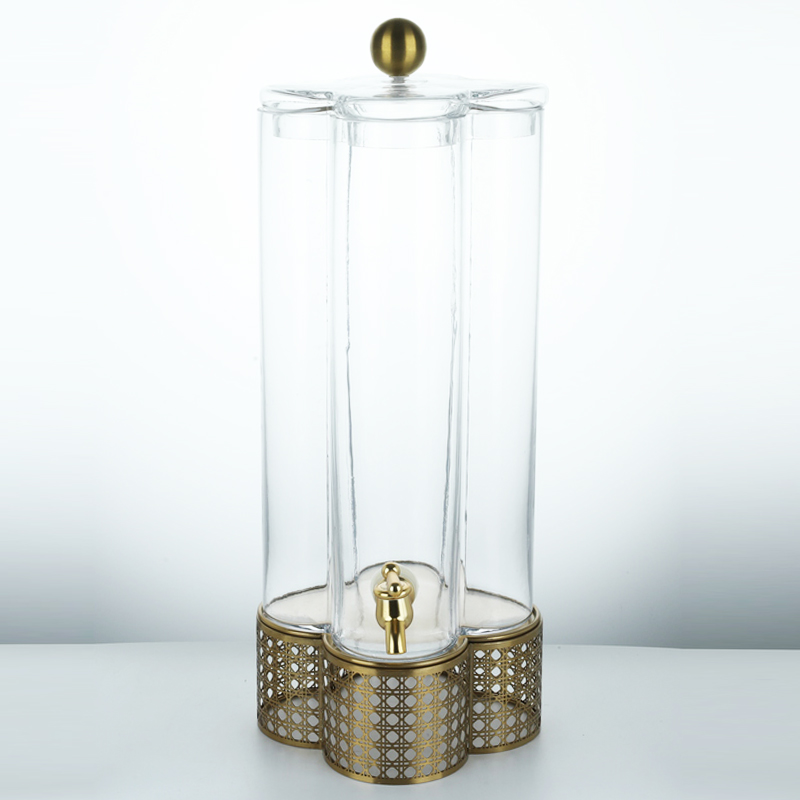 Juice dispenser with metal handle + metal base