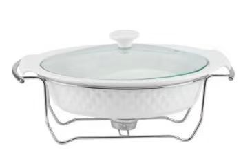 White porcelain stew pot
