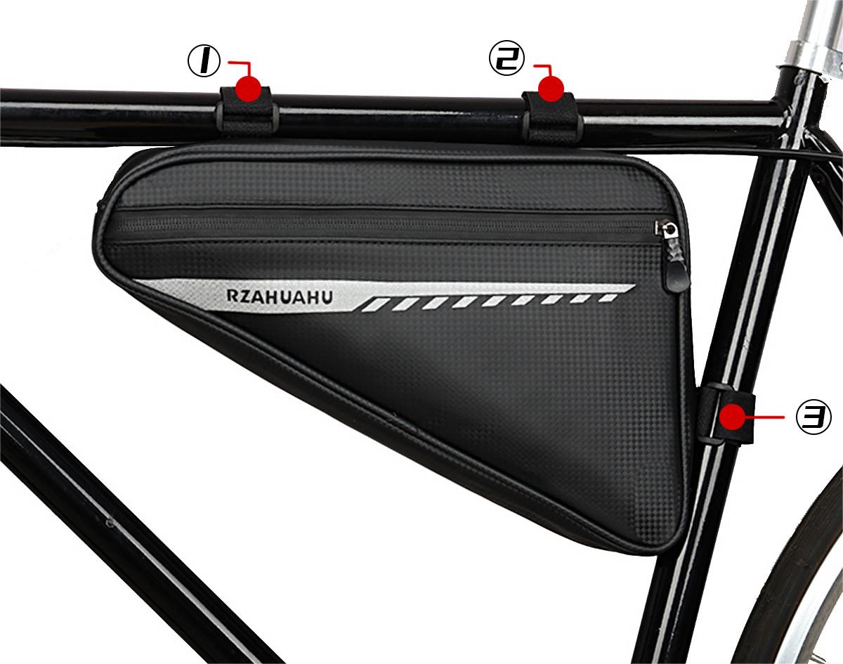 Large-capacity outdoor sports bicycle triangular bag
