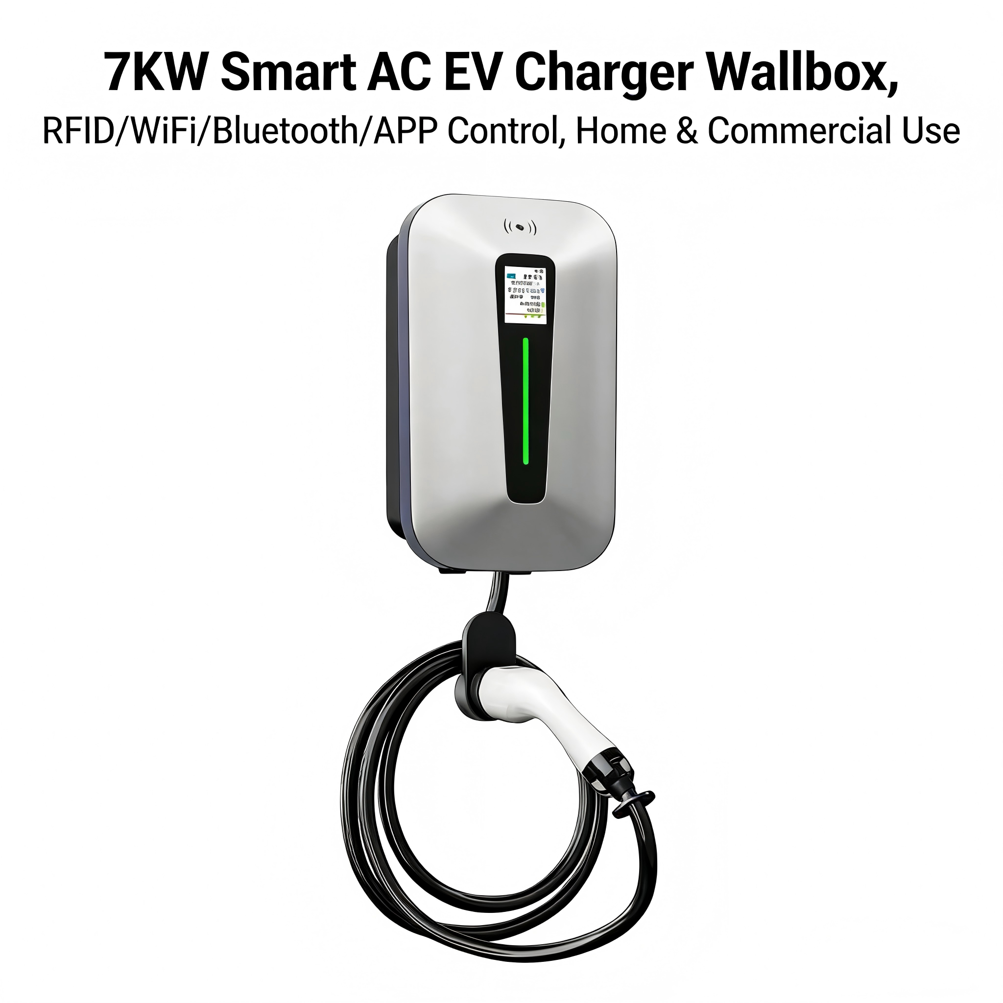 7kw EV Charger for Byd Tuya APP Control IP55 Waterproof Home Commercial Wallbox EV Charging Station