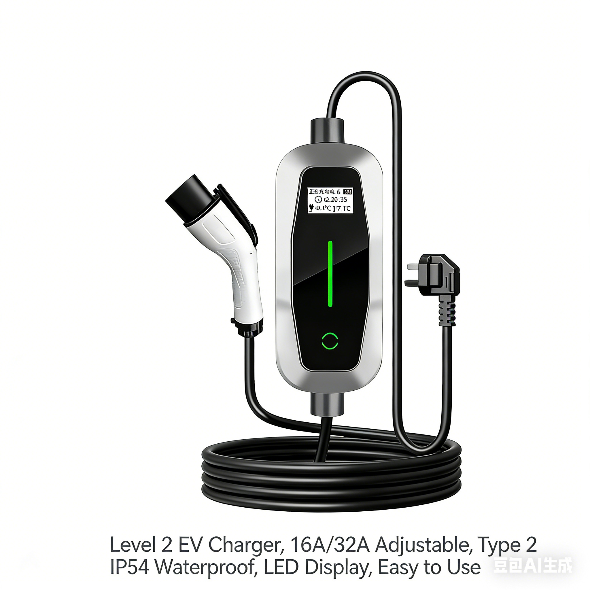 3.5kw7kwPortable EV Charger Adjustable Current Home Travel Outdoor Portable Electric Vehicle Charger