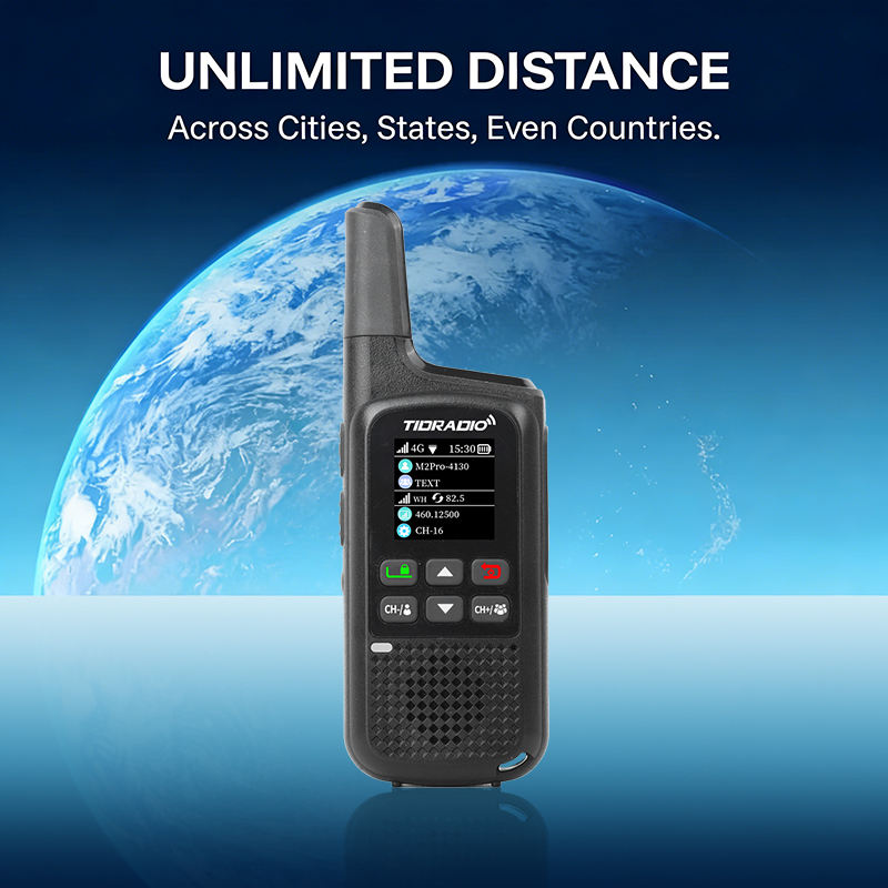 TID TD-M2Pro Dual Mode UHF Analog 4G Network Long Range Communication Global Coverage Walkie Talkie