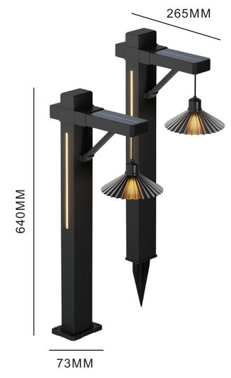 LED solar lawn light