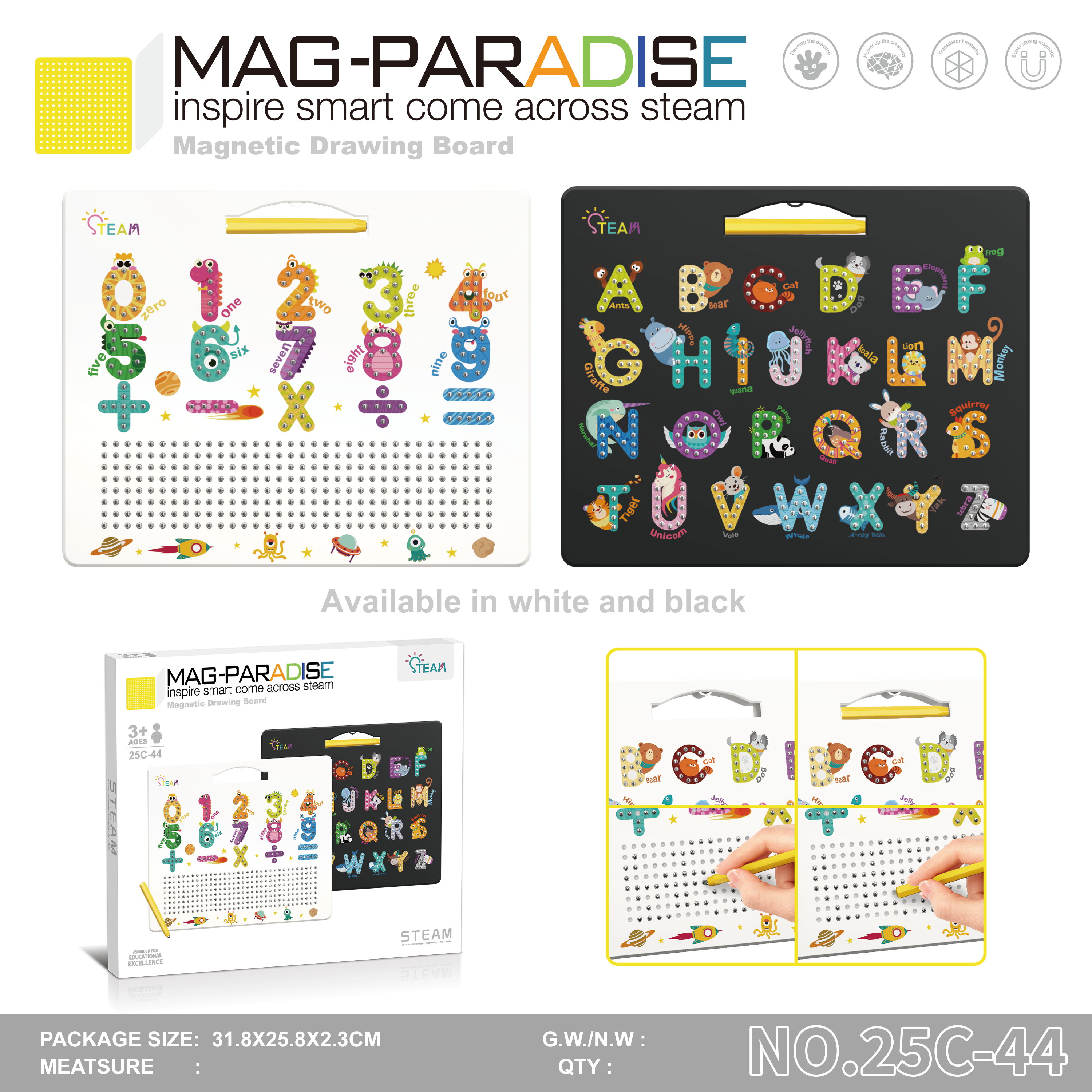 Magnetic Drawing Board for Letters