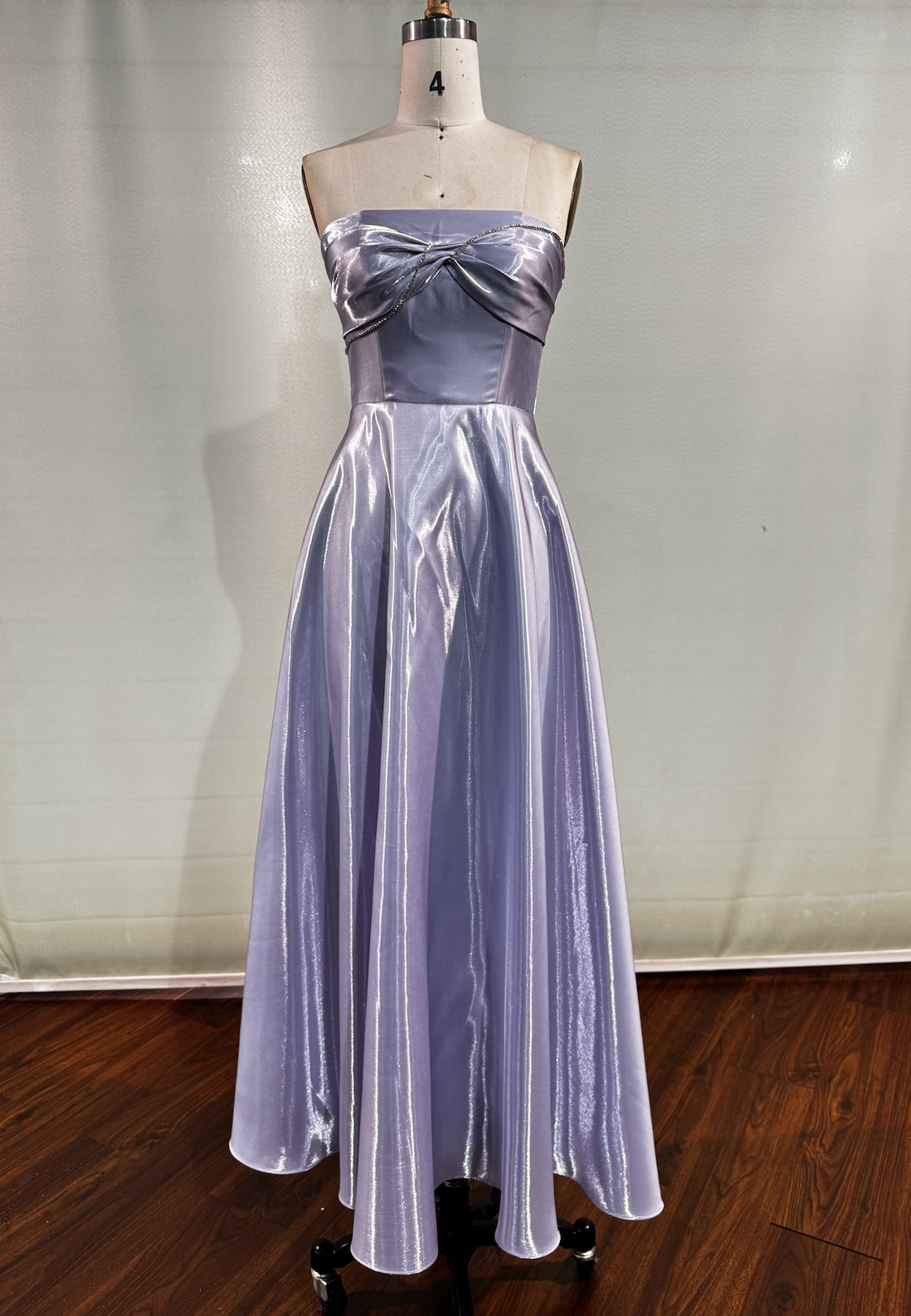 BL2410purple A-line dress