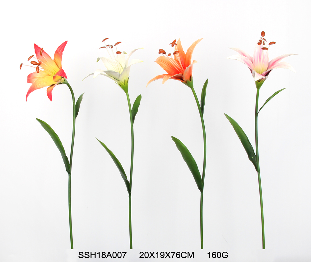 Metal Lily Garden Stake