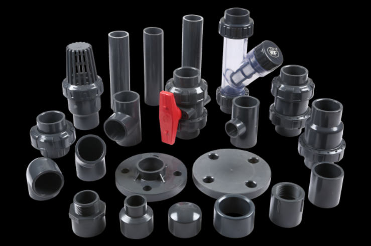 Pipes, pipe fittings, valves