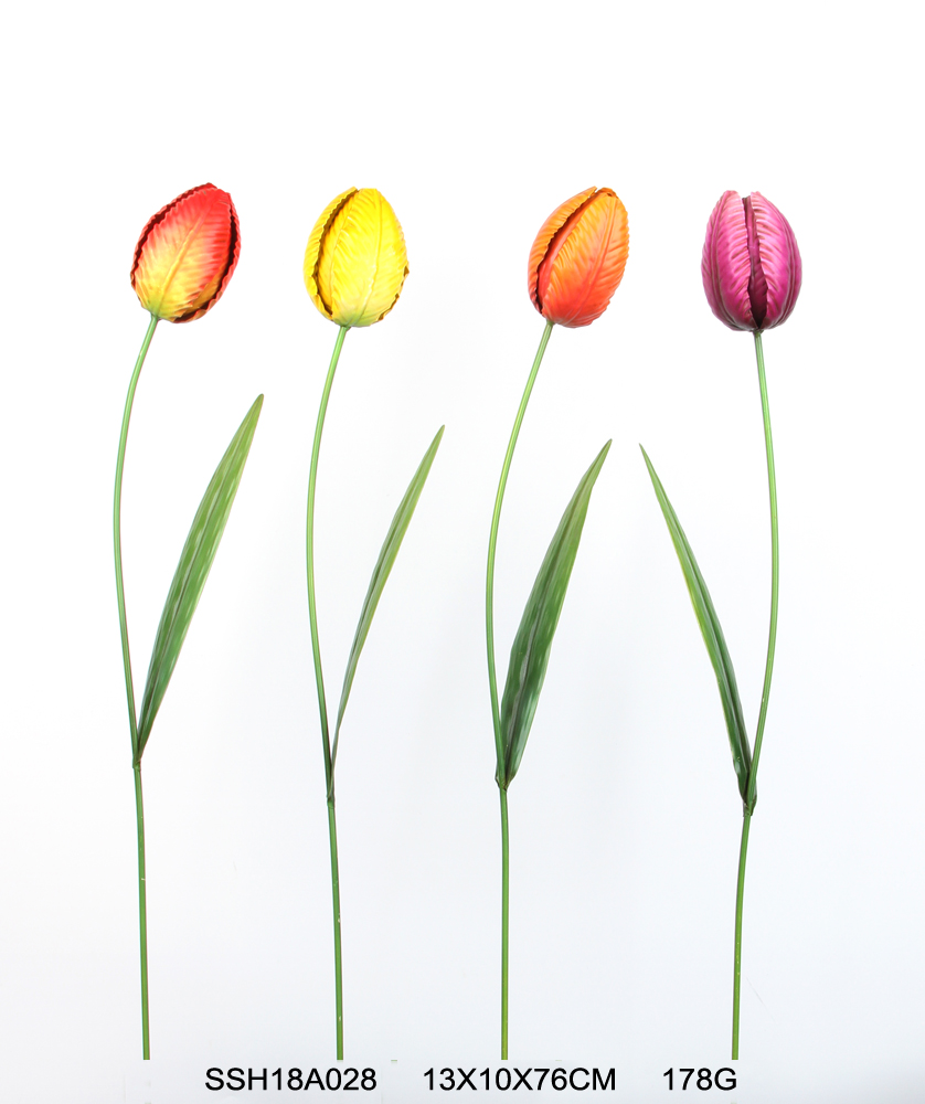 Metal Tulip Garden Stake