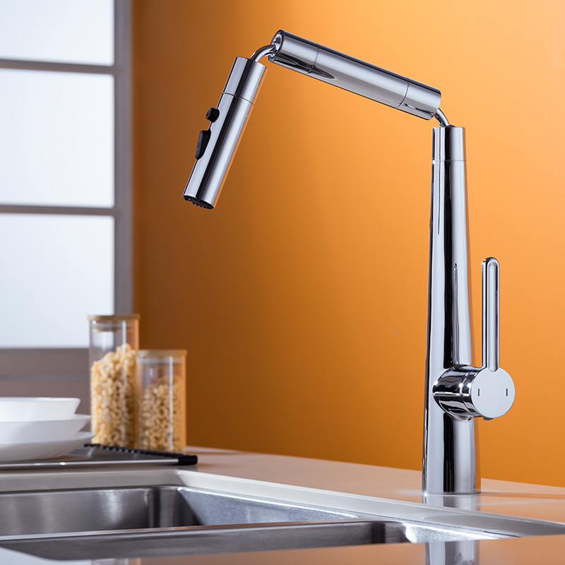 Three Section Stick Kitchen Faucet