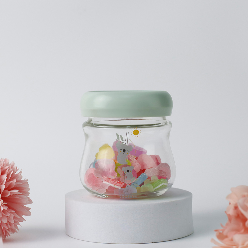 Glass storage jar