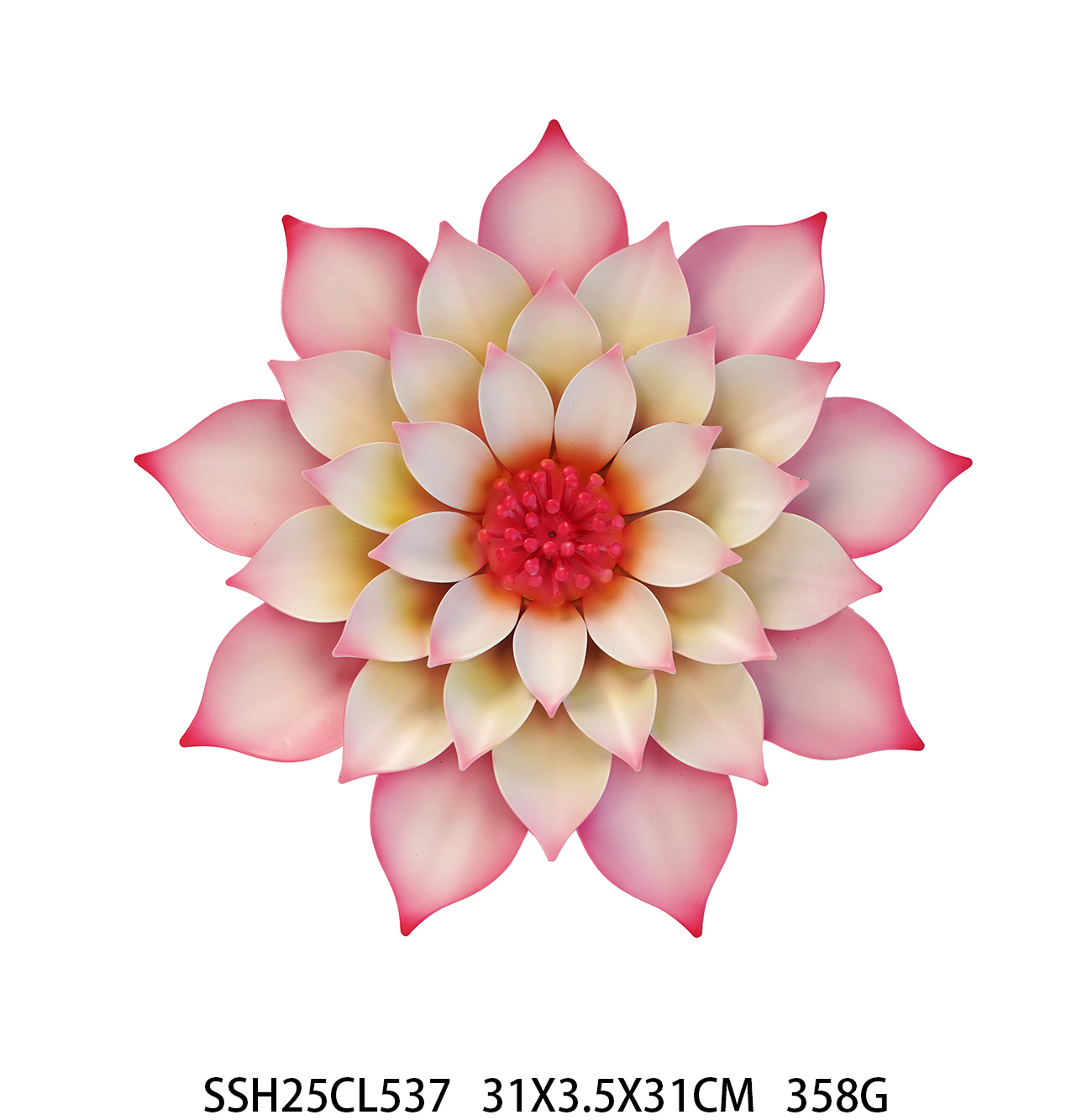 Metal flower wall art