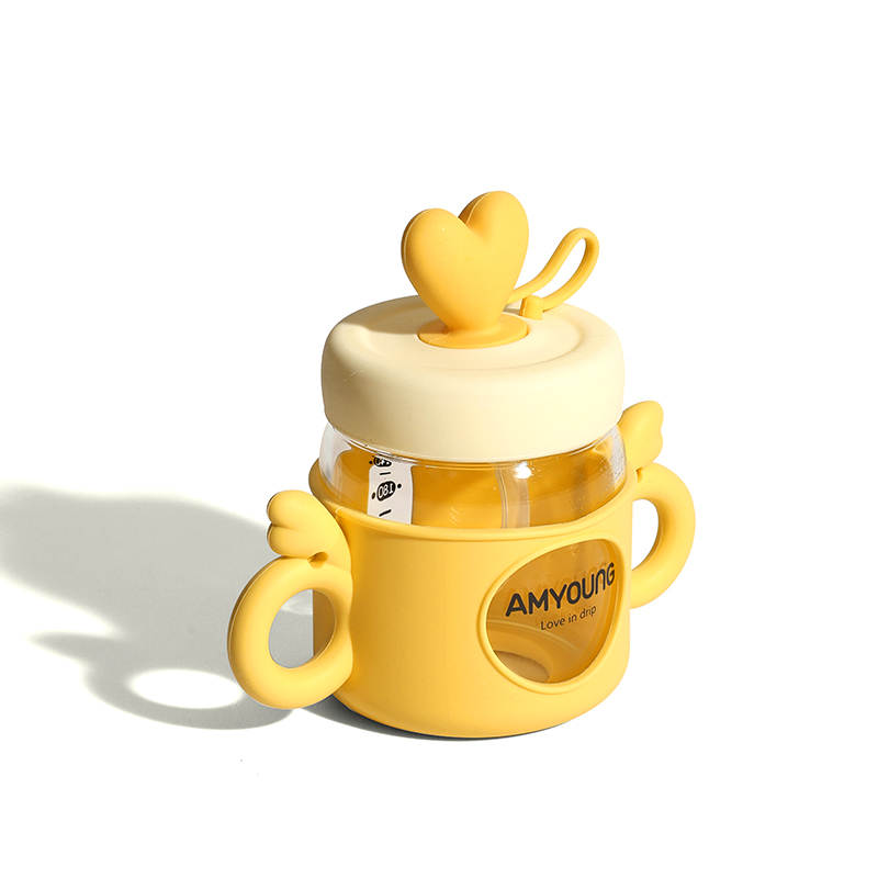 Glass cup for drinking milk