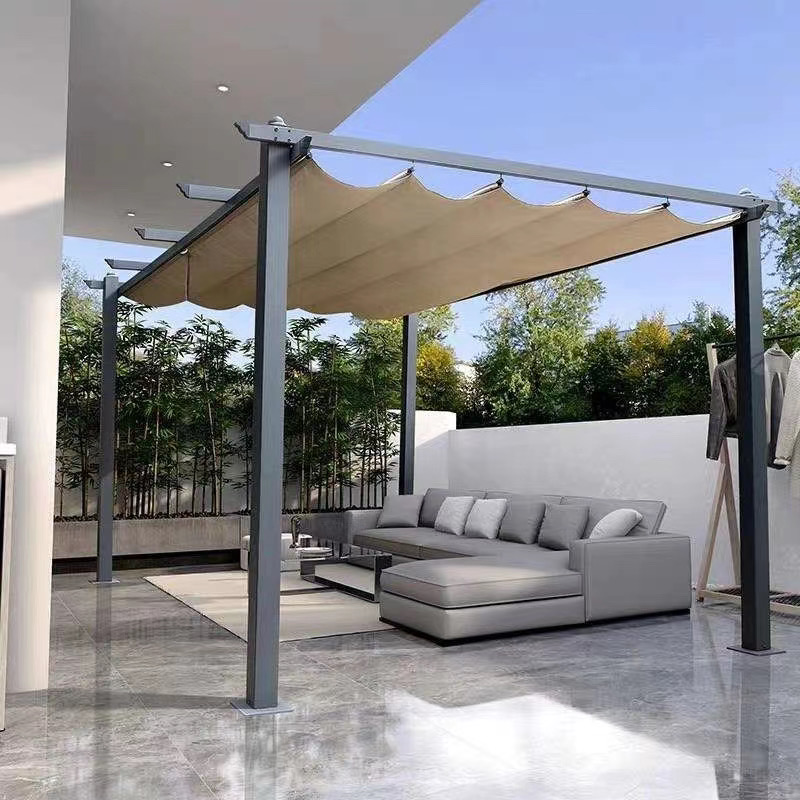 Affordable Modern Garden Pergola UV Protection Courtyard Sunshade Gazebo