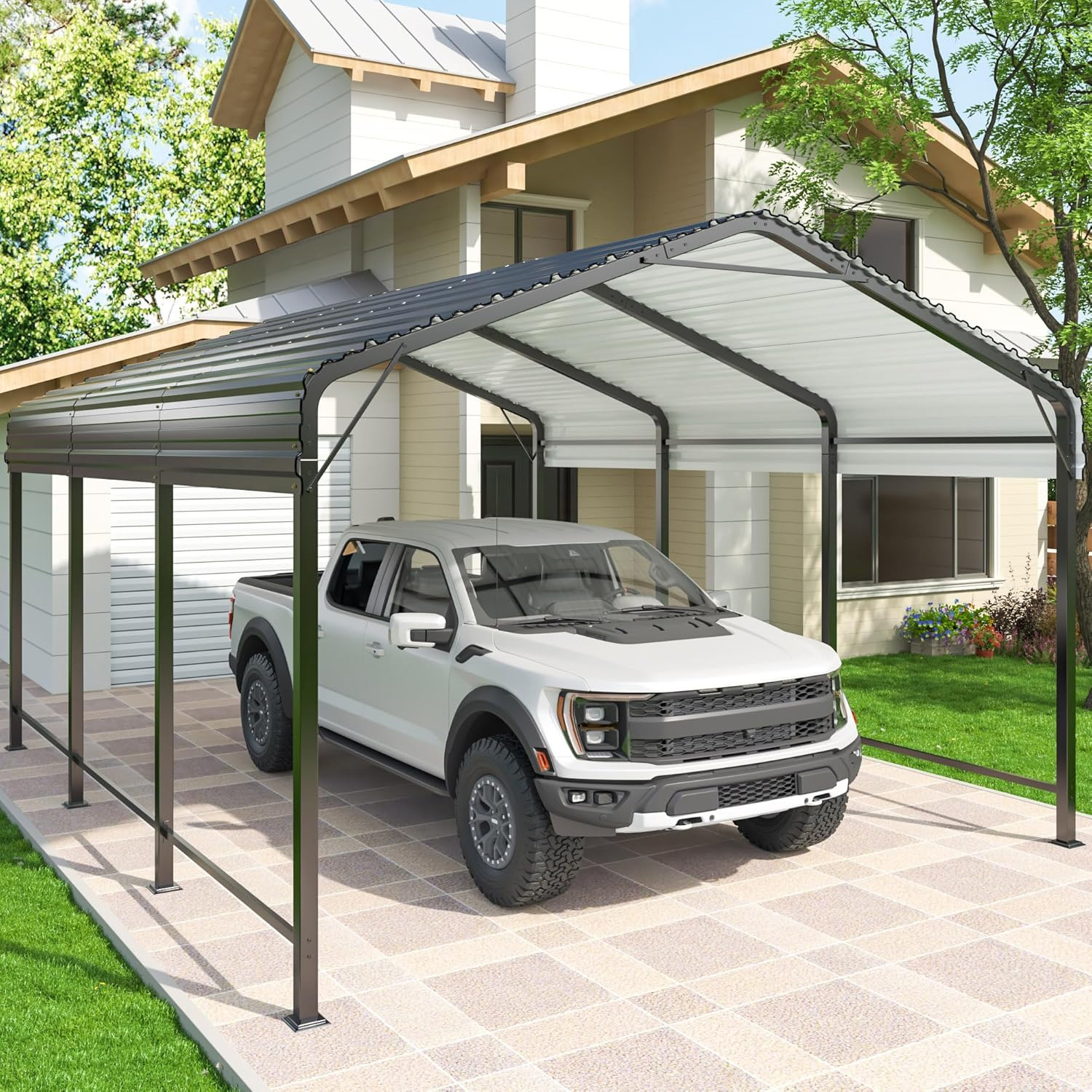 Hot Sell 10*15 FT Steel Car Canopy Outdoor Garden Canopy
