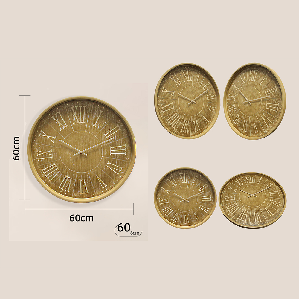Retro Wood Texture Wall Clock