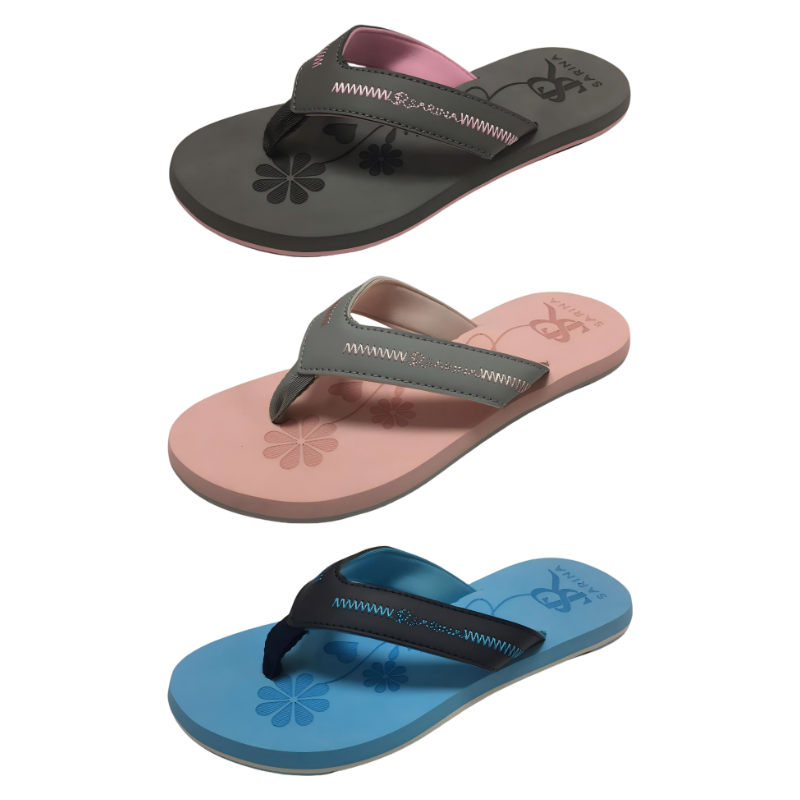 Speical Colored TPR sole webbing strap women flip flop