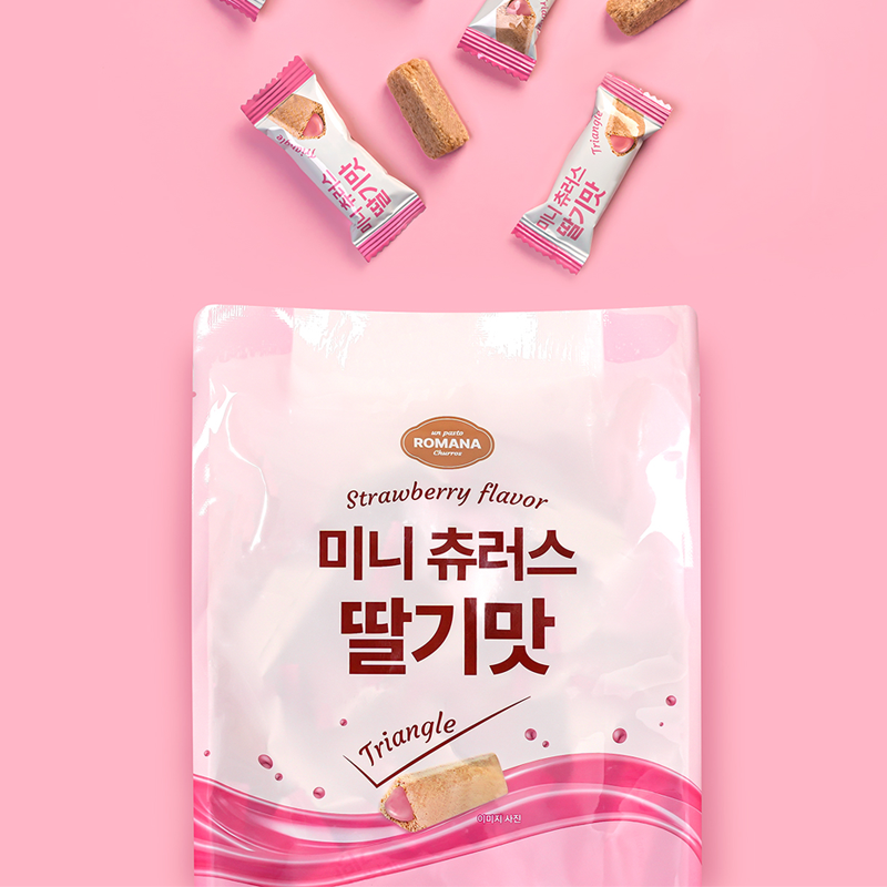 Mini Churros Strawberry Flavor