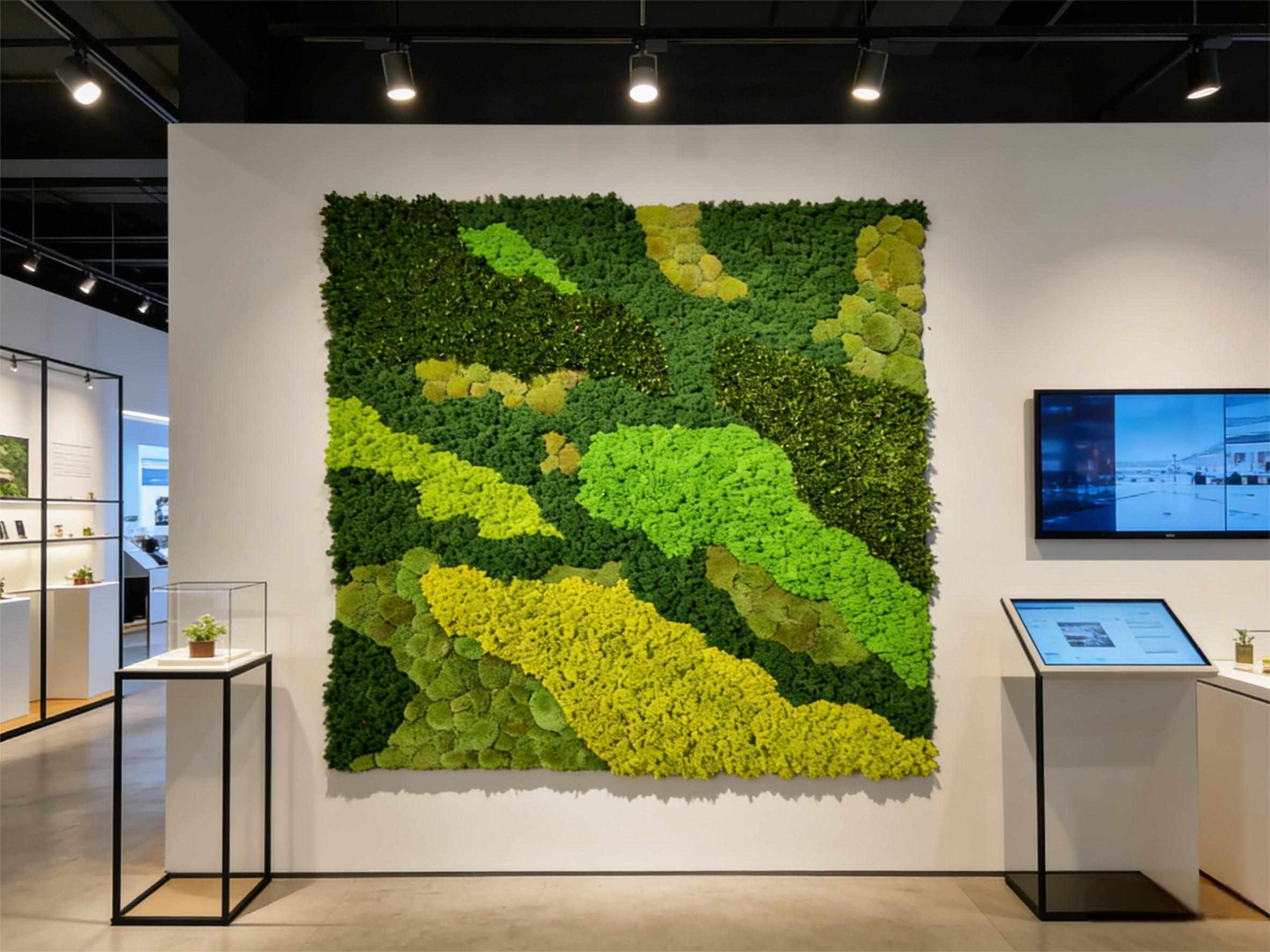 Preserved moss wall