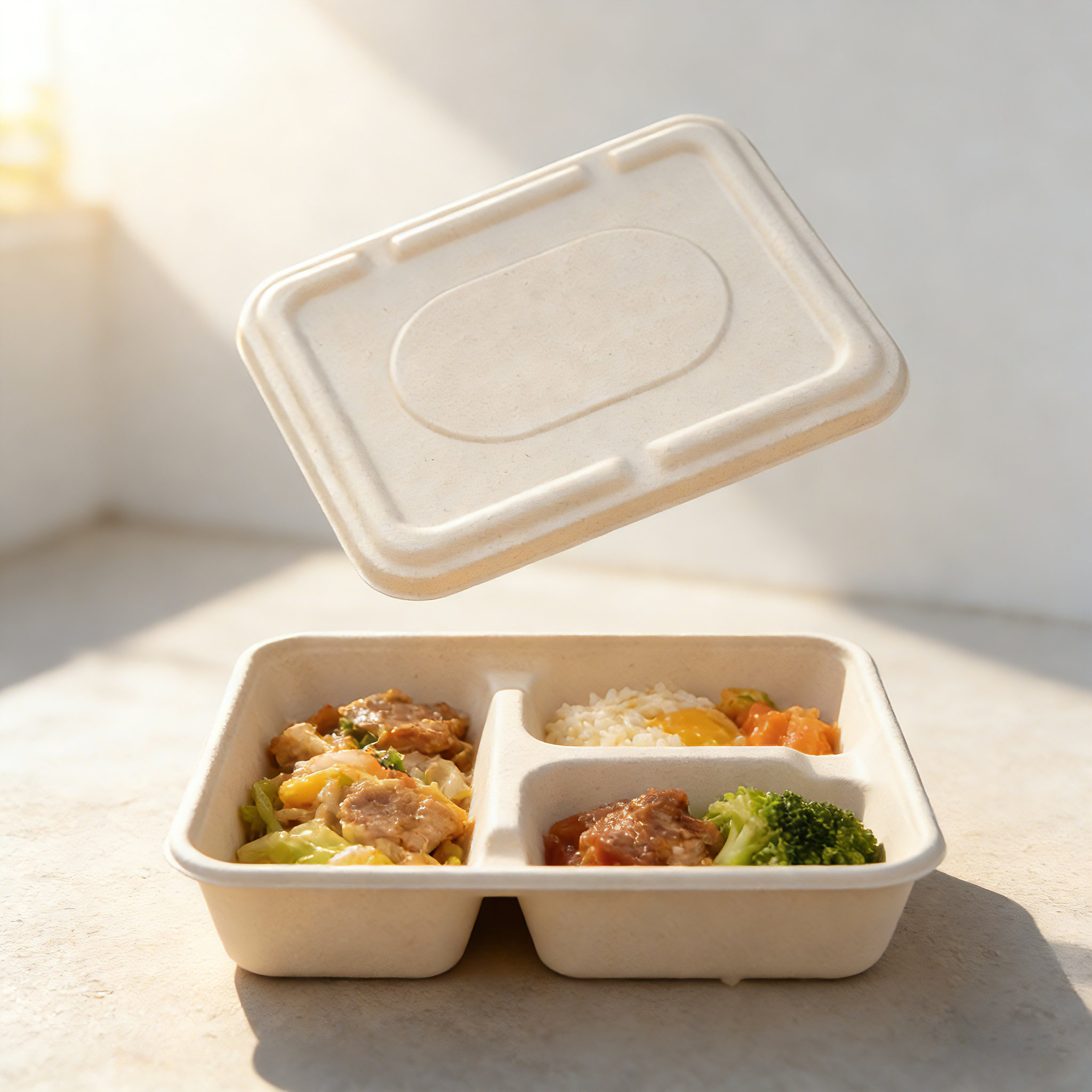 1100ml Small 3-Compartment tray