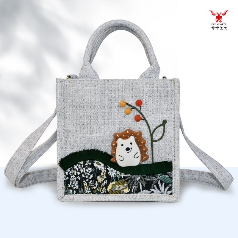 Ethnic style hand-held diagonal crossbody small bag
