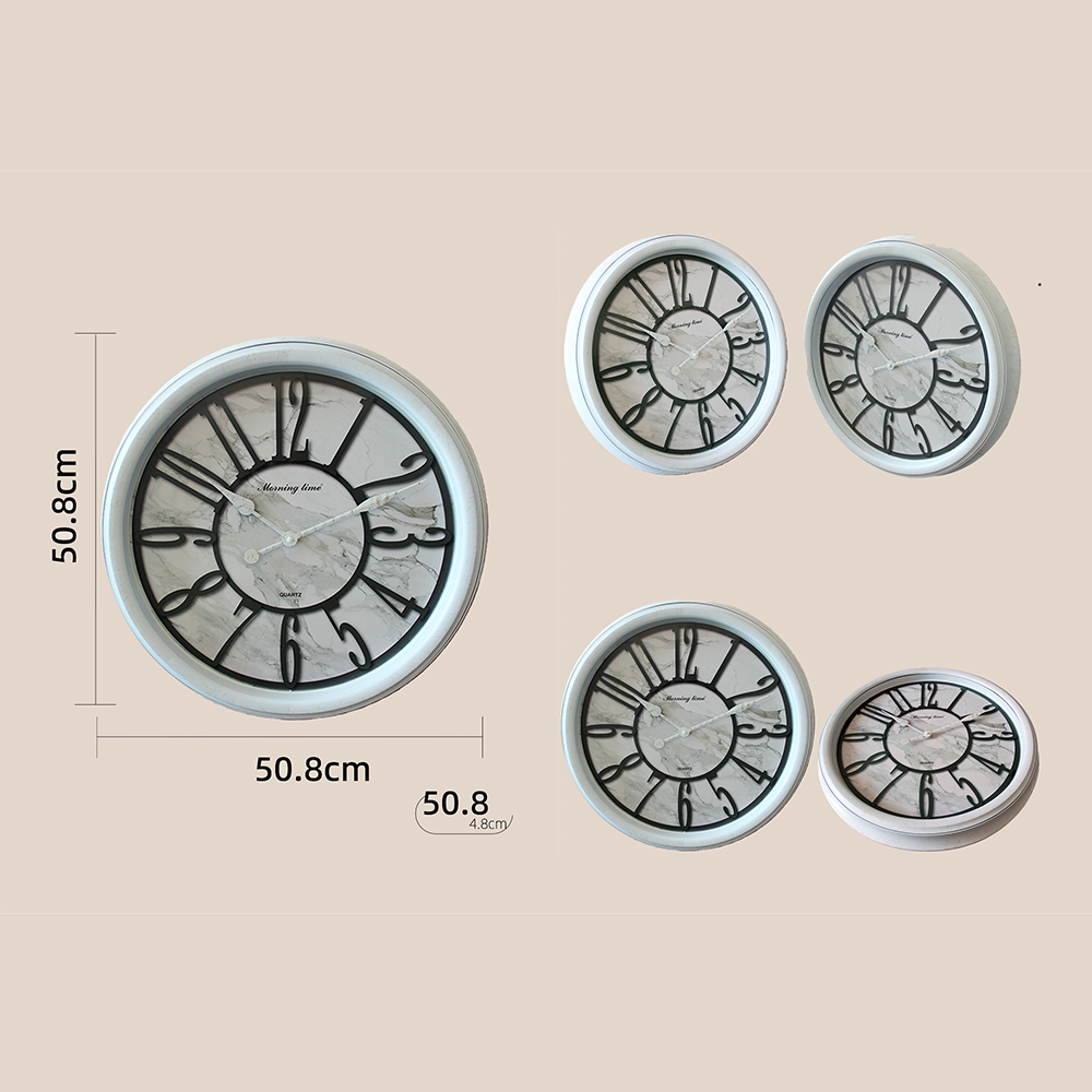 Luxury Marble-Patterned Wall Clock