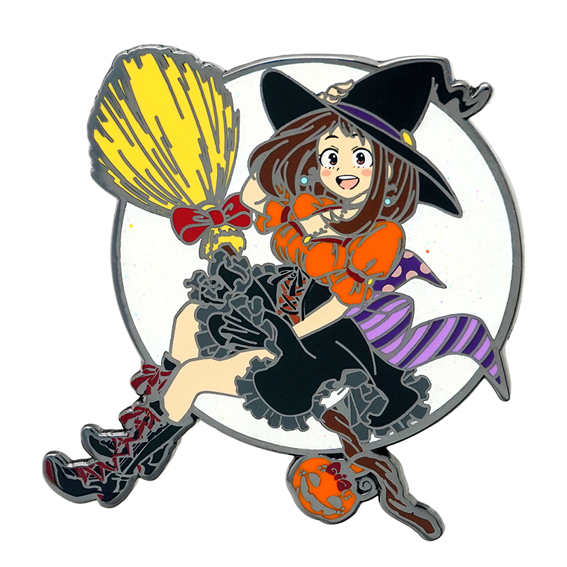 Ochaco Uraraka Halloween Themed Metal Enamel Pin