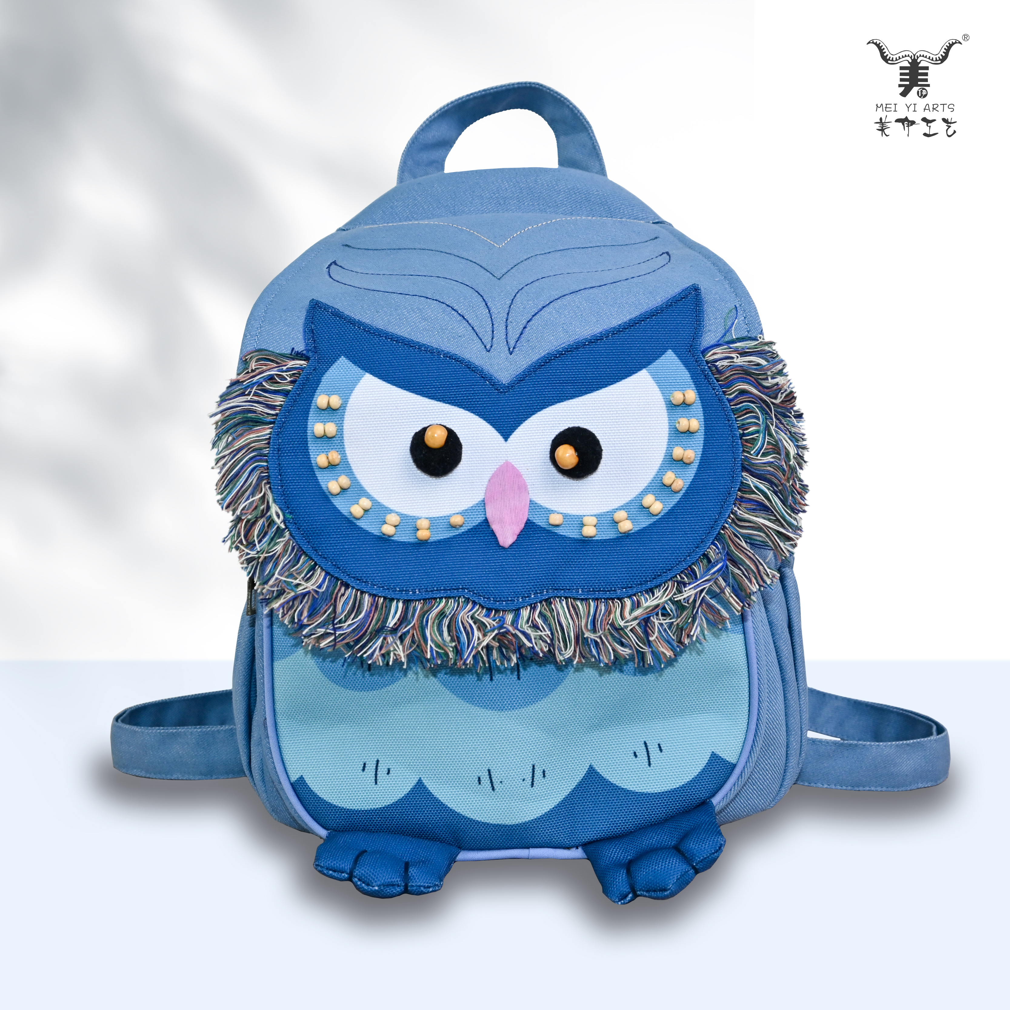 Owl flap-top backpack