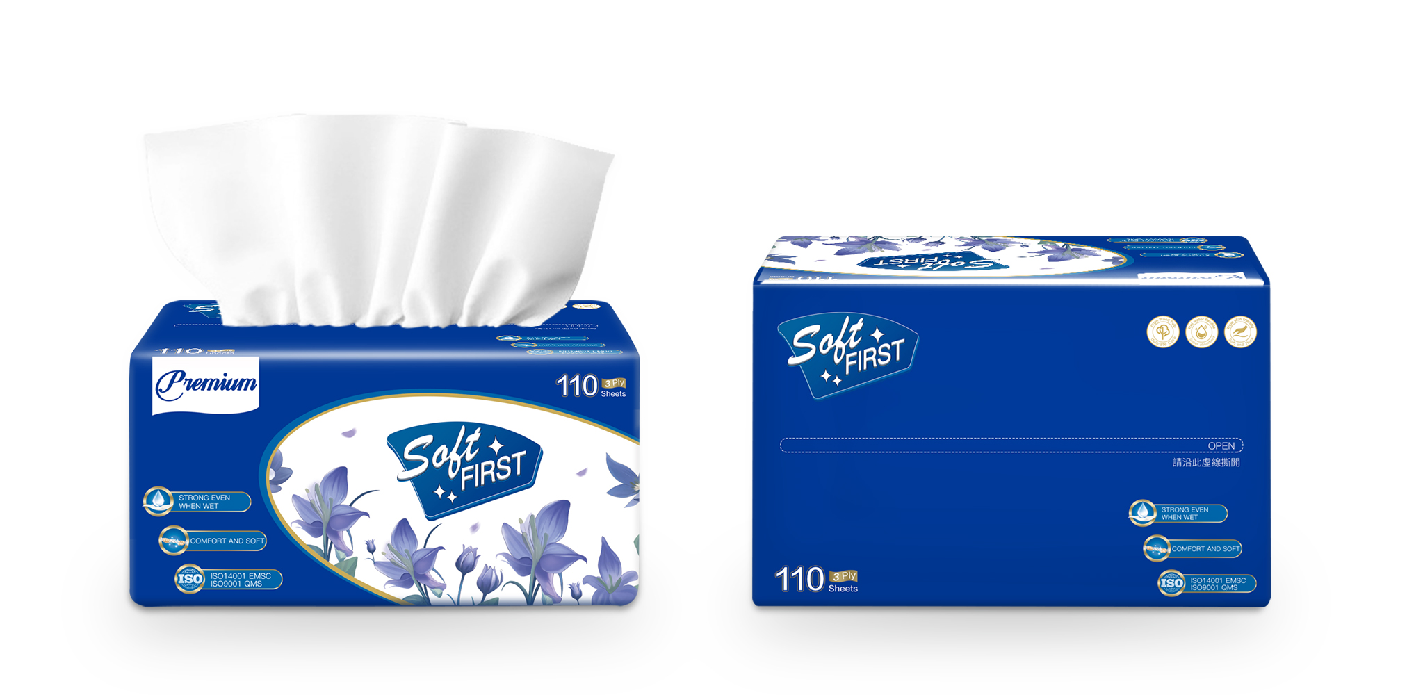 Flower soft tissue paper