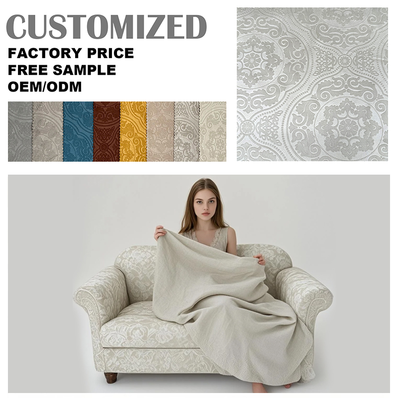 Wejoy embossed polyester sofa fabric for furniture