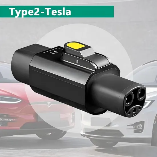 Type 2 to Nacs EV Charging Adapter 32A 250V Portable Charger Converter for Nacs Models