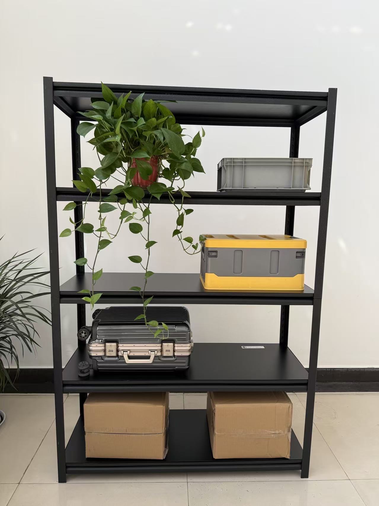 Angle steel shelf