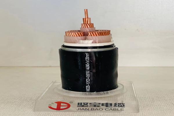 Sheathed power cable