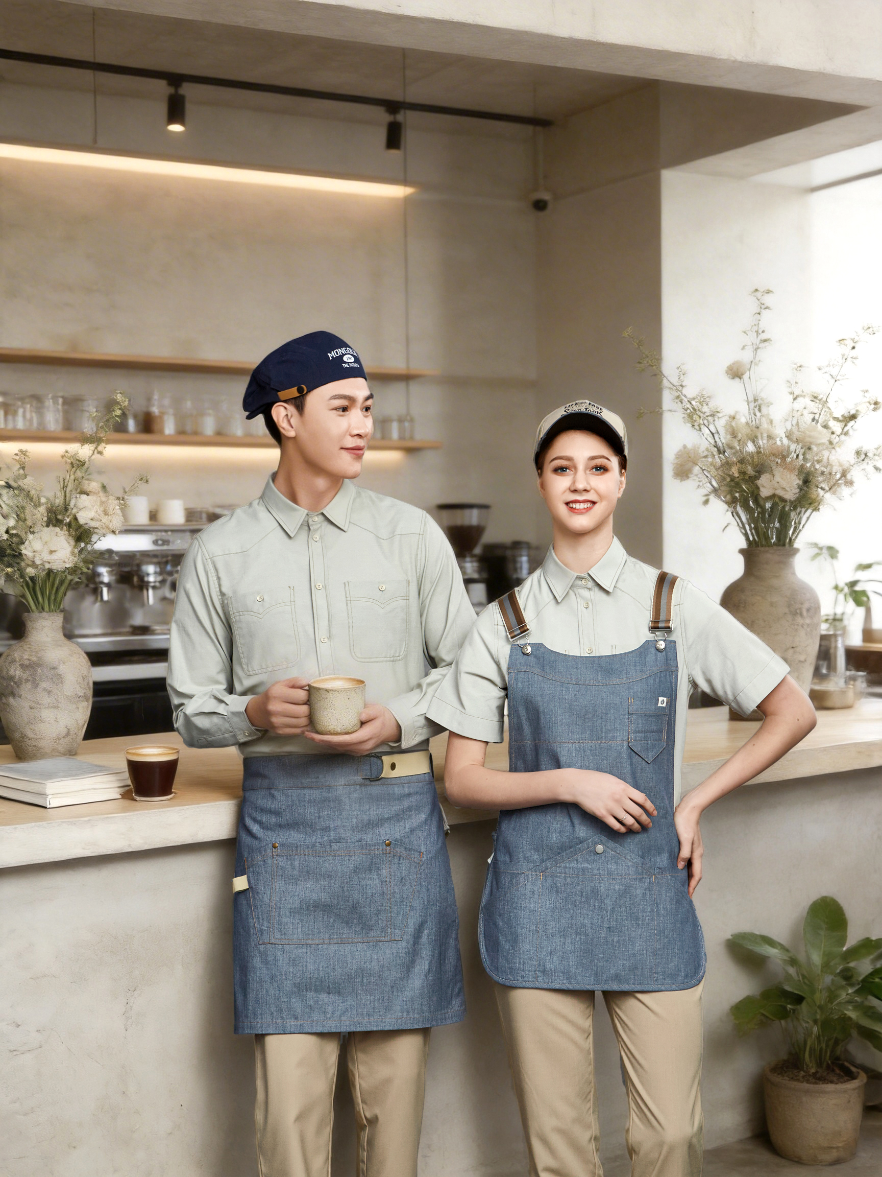 Oxford Short Sleeve Shirt waiter uniform