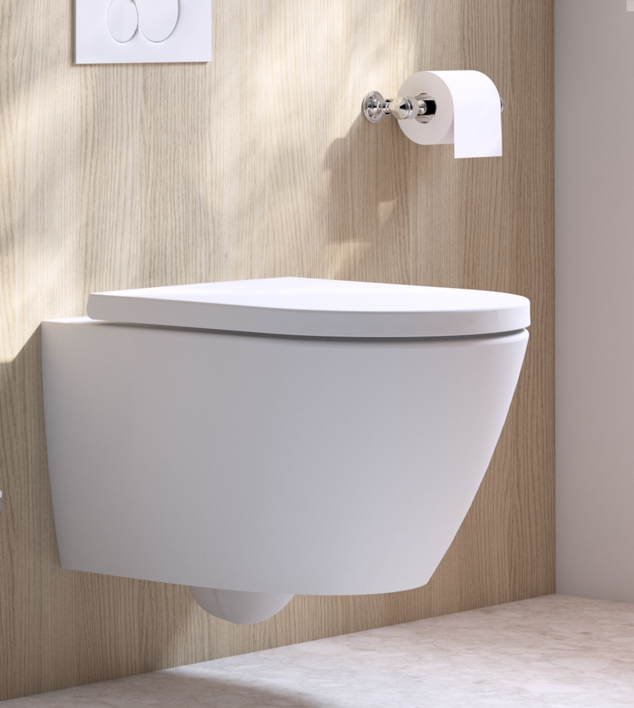 UDiseño Vortex/Tornado Flush Wall-Hung Toilet Water-Saving 10822VP