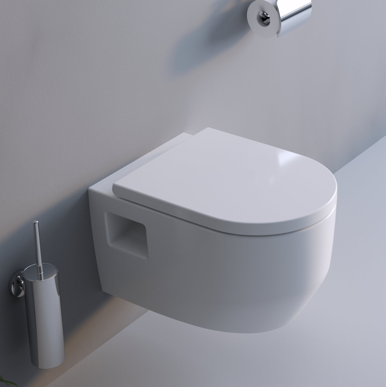 UDiseño Vortex/Tornado Flush Wall-Hung Toilet Water-Saving 10828BV