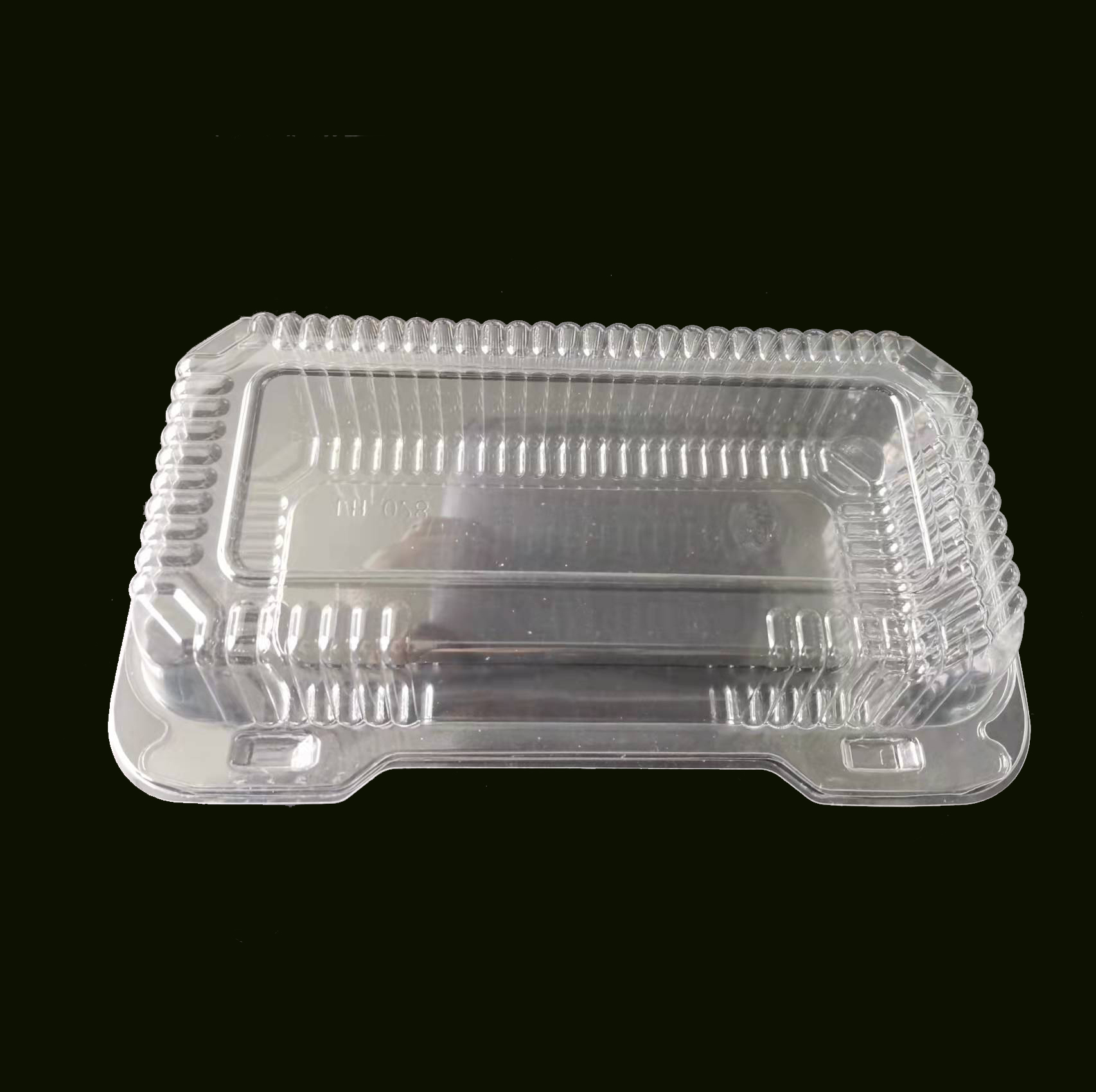 Factory Wholesale Rectangle Transparent OPS Plastic Clamshell Hinged Box Food Container With Lid
