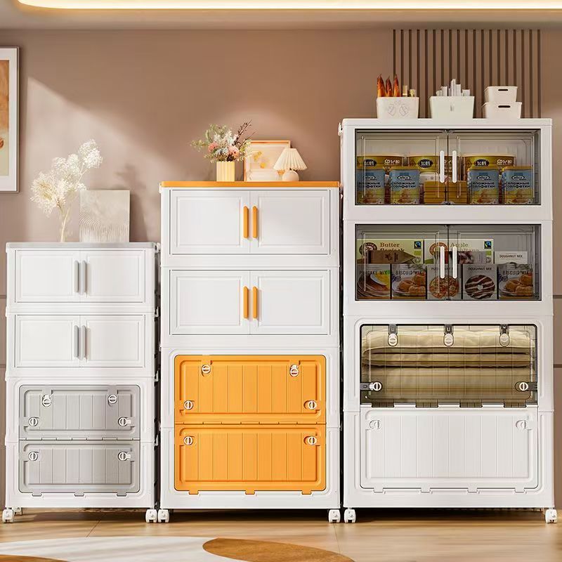 FUYUN Large Capacity Folding Design Plastic Storage Cabinet