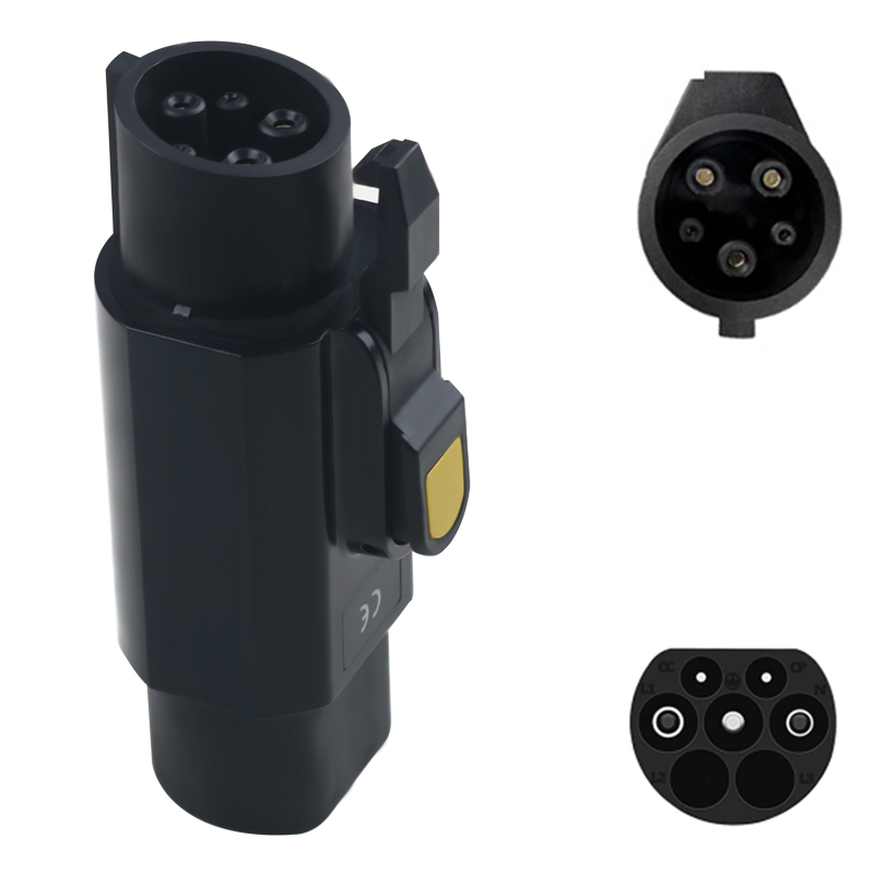 CCS2 to CCS1 EV Charging Adapter for Cross-Border Travel and Public Charging Stations