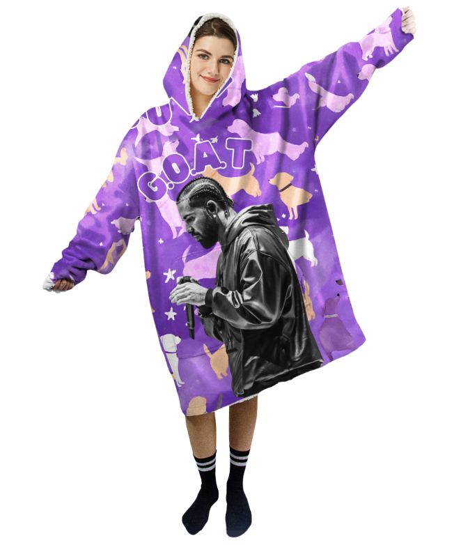 MOQ 1PC Customized Digital Printing Wearable Blankets