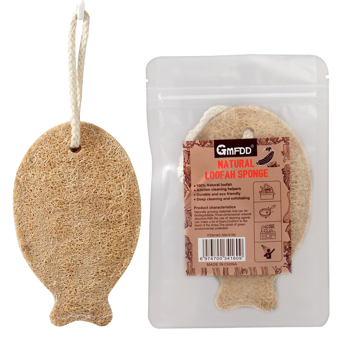 cartoon loofah cleaning sponge