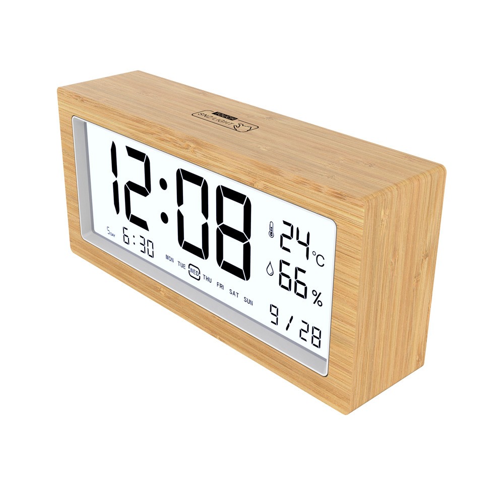 Bamboo Electronic Alarm Clock