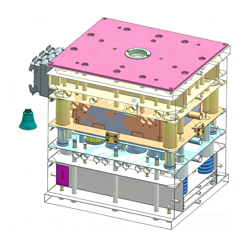 Plastic Injection And Blowing Molding Mould