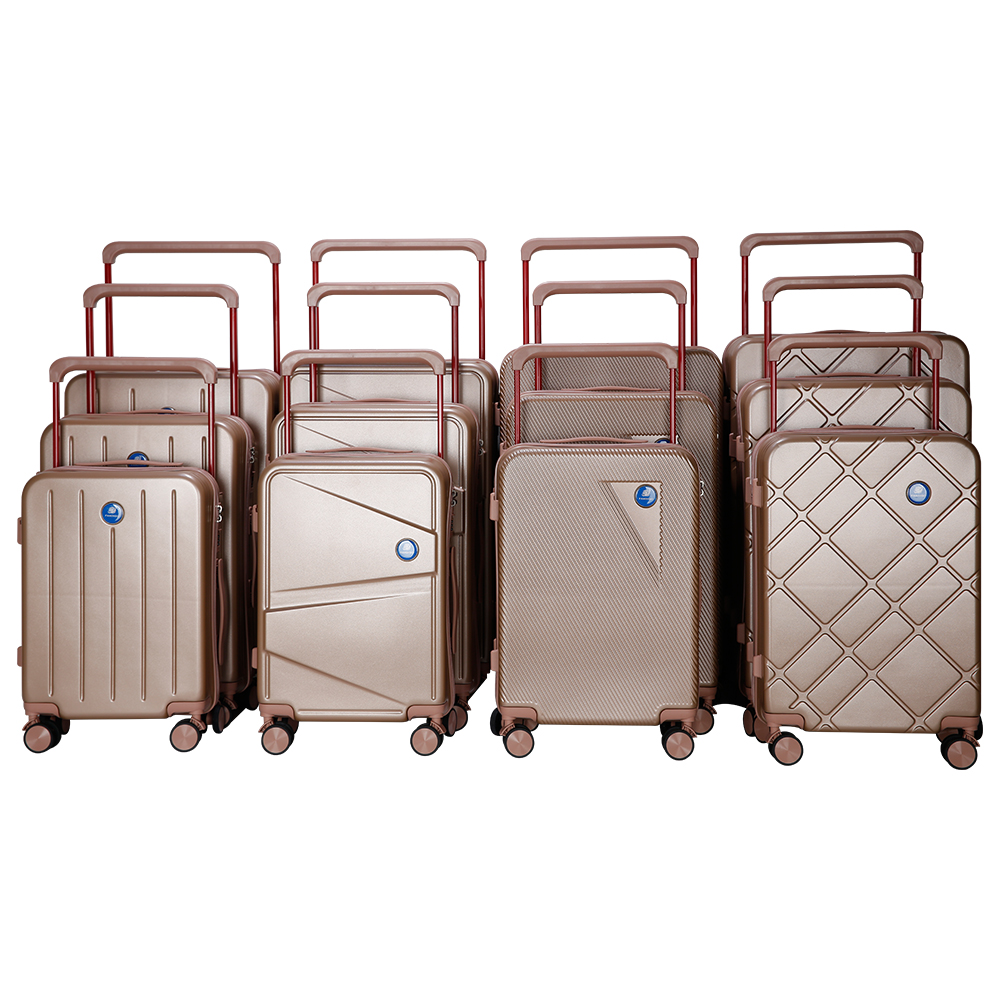 12pcs semi finished wide trolly luggage