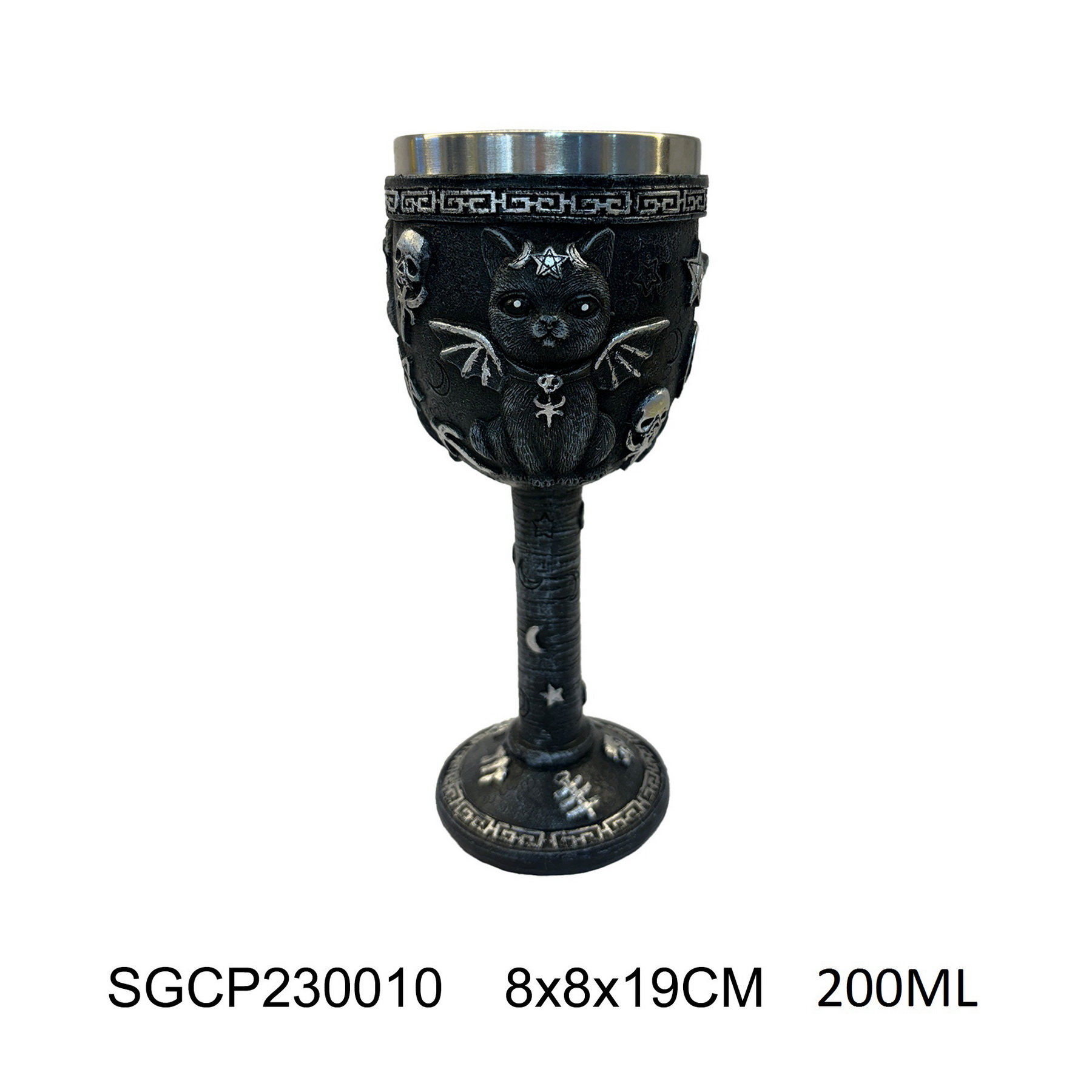 Handmade Polyresin Mug(Cup) With 201/304 Stainless Steel Liner