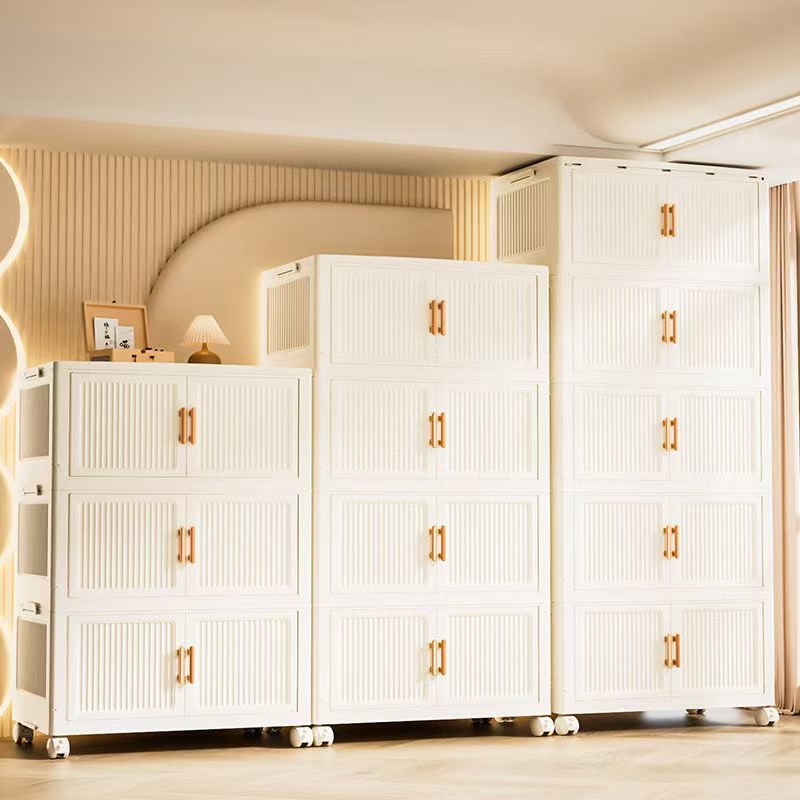 FUYUN High Quality Folding Design Plastic Storage Cabinet For Household