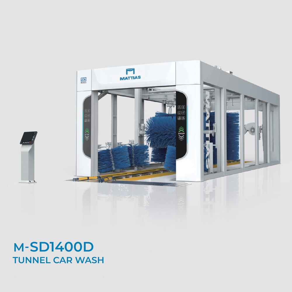 M-SD1400D 14-Brush 16M Conveyor Automatic Tunnel Car Wash Machine